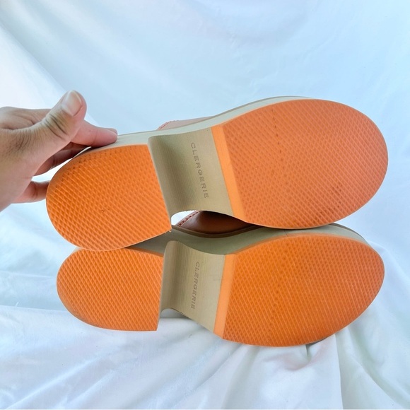 ROBERT CLERGERIE | NWOT LOGAN BROWN LEATHER CESSY BLOCK PLATFORM MULES 39/8.5 - Picture 9 of 9